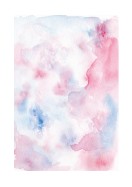 Abstract Blue And Pink Watercolor Art | Stwórz własny plakat