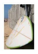 Surfboard In The Sand | Stwórz własny plakat