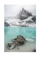 Lake And Snowy Mountain | Stwórz własny plakat