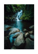 Waterfall In Forest | Stwórz własny plakat
