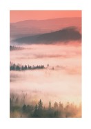 Dreamy And Misty Forest Landscape | Stwórz własny plakat