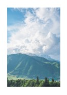 Sunny Mountain Landscape | Stwórz własny plakat