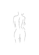 Female Body Silhouette No2 | Stwórz własny plakat