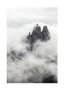Mountain Peak Surrounded By Clouds | Stwórz własny plakat